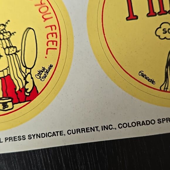 Humorous Cartoon Sticker Set 6 80s Catht Colorful Collect Y2k Hunkette Rare - Picture 9 of 14